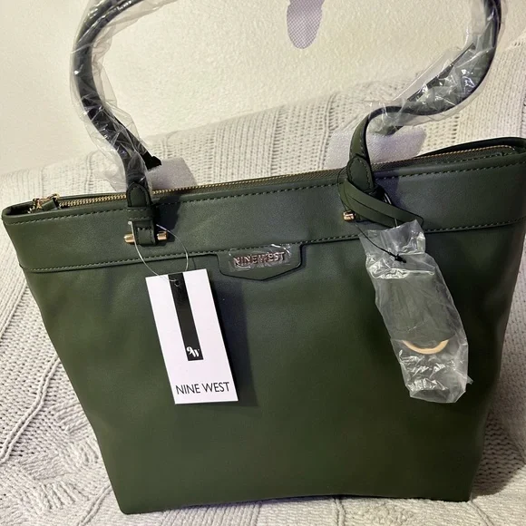 Nine West green tote bag - Picture 2 of 10